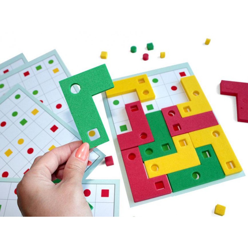 Тетрис игра-головоломка для порокачки мозга. 3 уровня сложности.