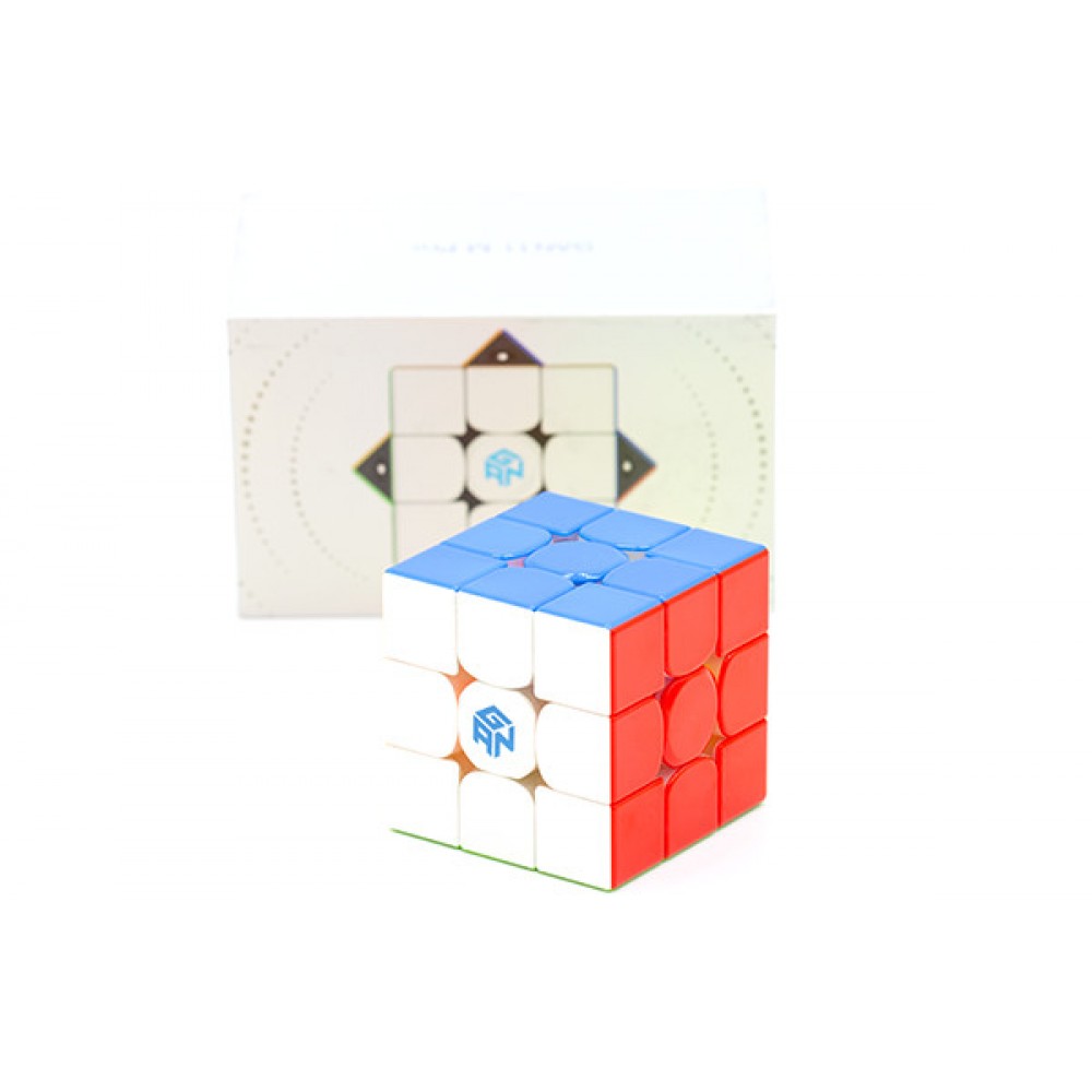 Кубик Рубика 3х3 GAN 11 M Pro Soft Texture primary | Ган 11 М Про без наклеек премиальный пластик внутри