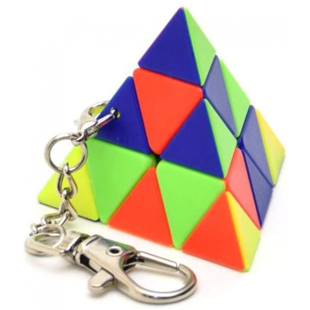 QiYi Pyraminx Keyring stickerless | Брелок Пірамідка Рубіка без наліпок 