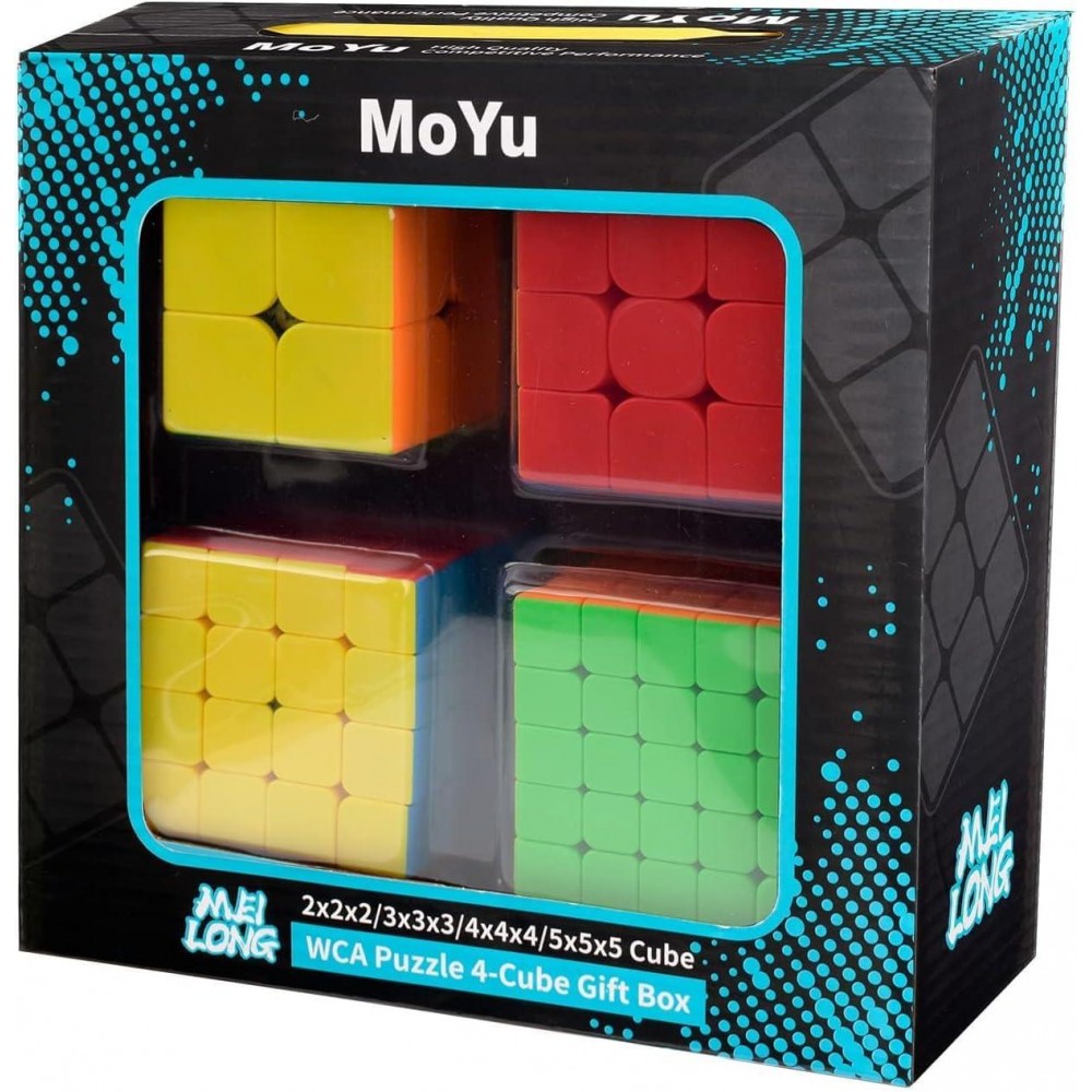 Meilong MoYu Gift Pack stickerless | Подарунковий набір кубиків МоЮ (2х2 - 5х5) без наліпок) арт. MF9317