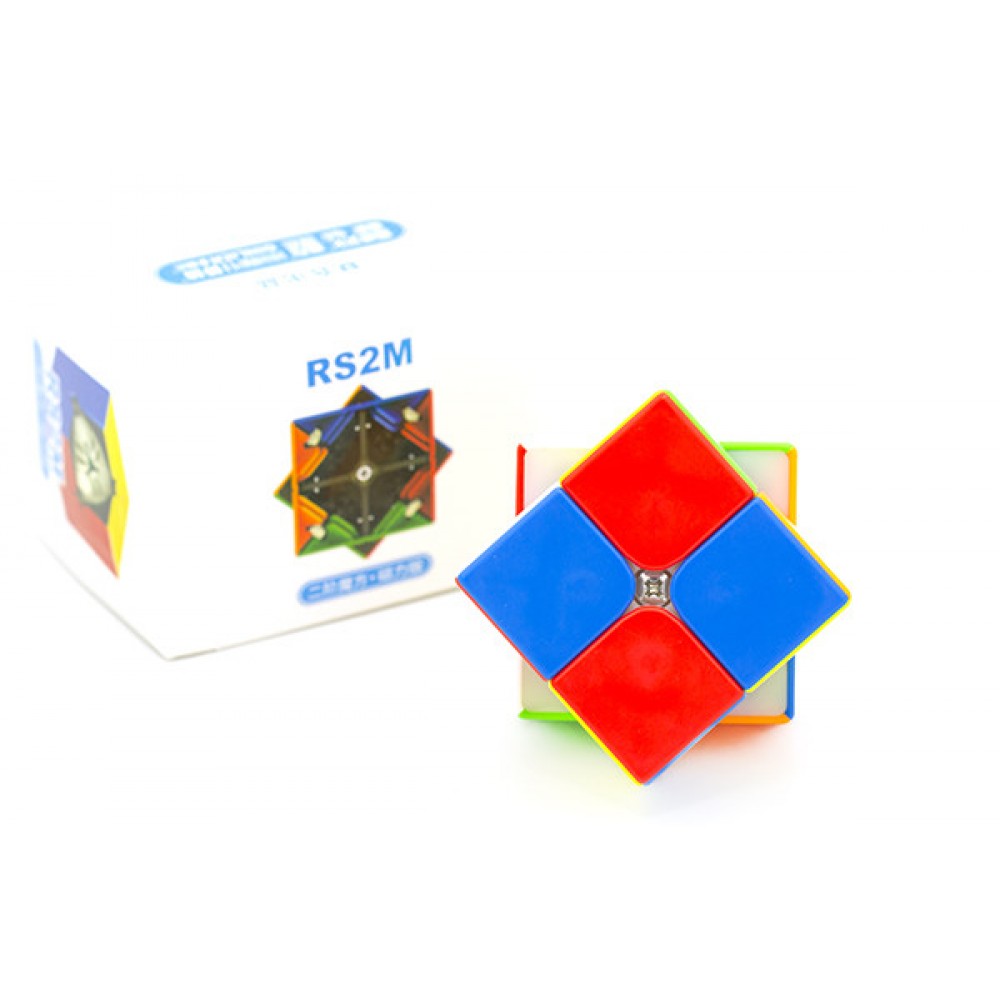 MoYu RS2M 2x2 stickerless magnetic | Кубик Рубіка МоЮ 2х2 магнітний без наліпок