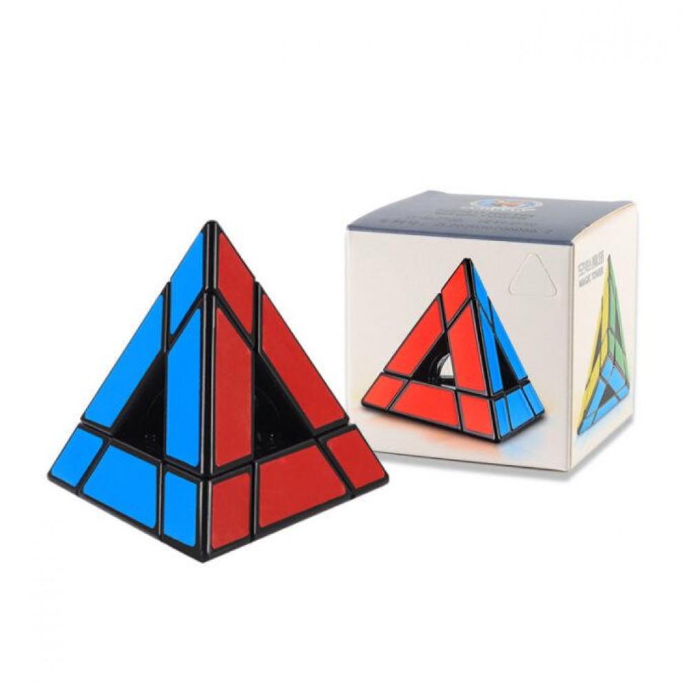 Shengshou Hollow Magic Tower black | Головоломка Void Pyraminx чёрная