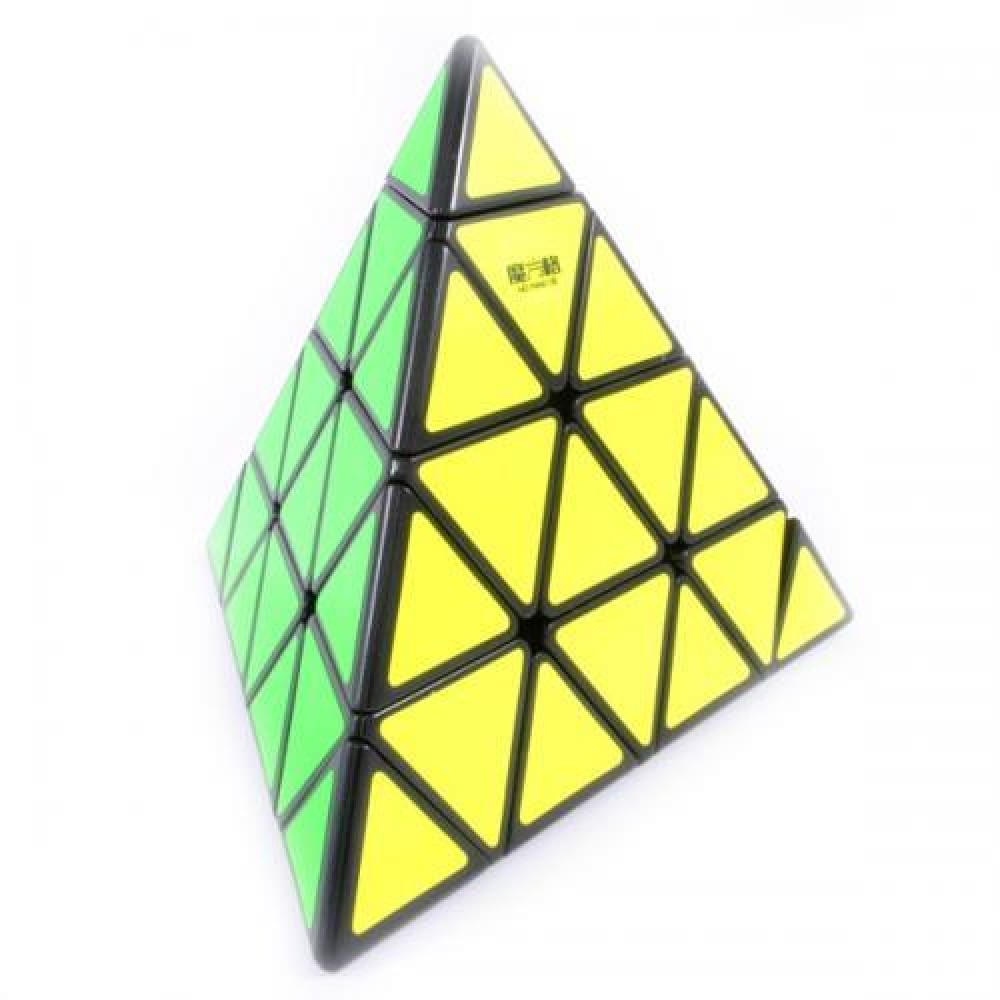 Пірамідка QiYi Master Pyraminx 4x4 black | Пірамідка 4х4 чорна