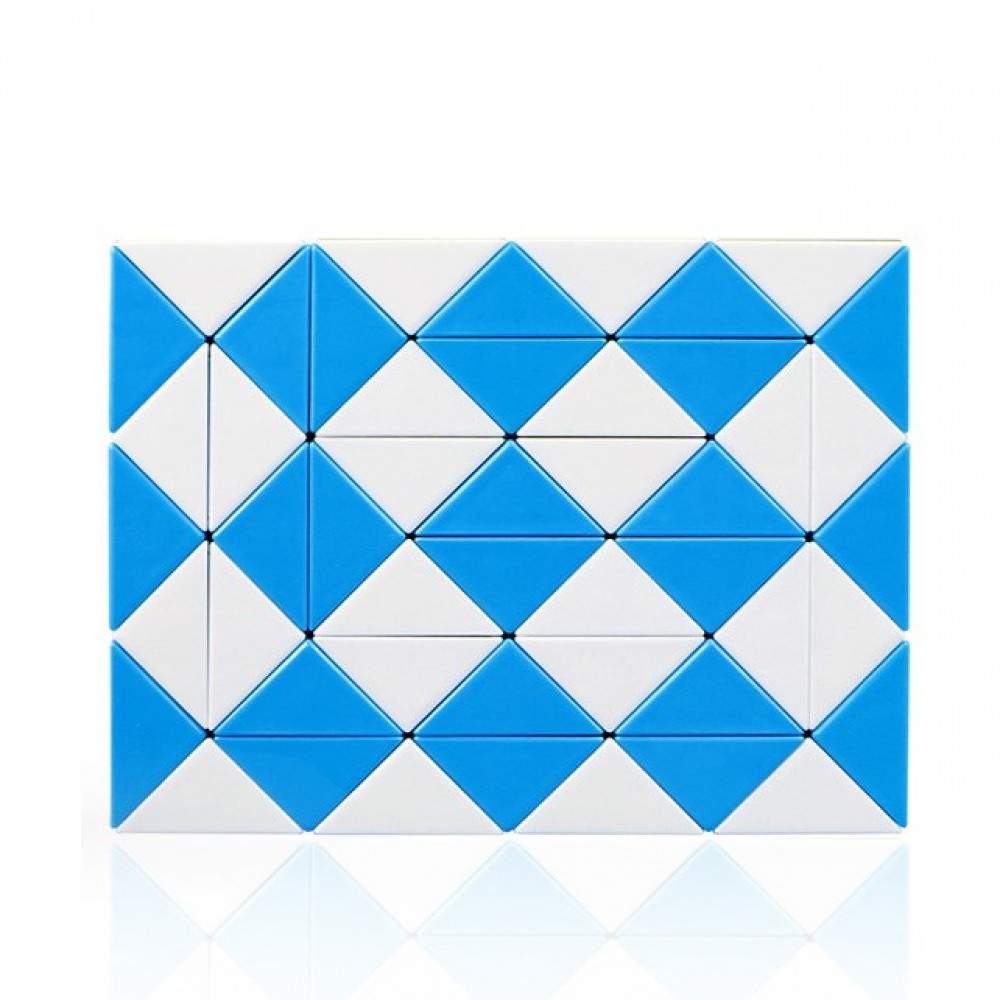 QiYi Rubik's Snake 48 pcs blue | Змійка Рубіка 48 елементів блакитна