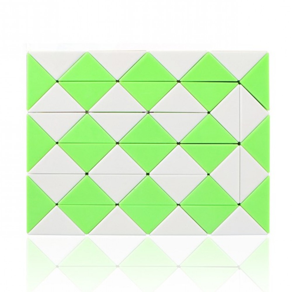 QiYi Rubik's Snake 48 pcs green | Змійка Рубіка 48 елементів зелена
