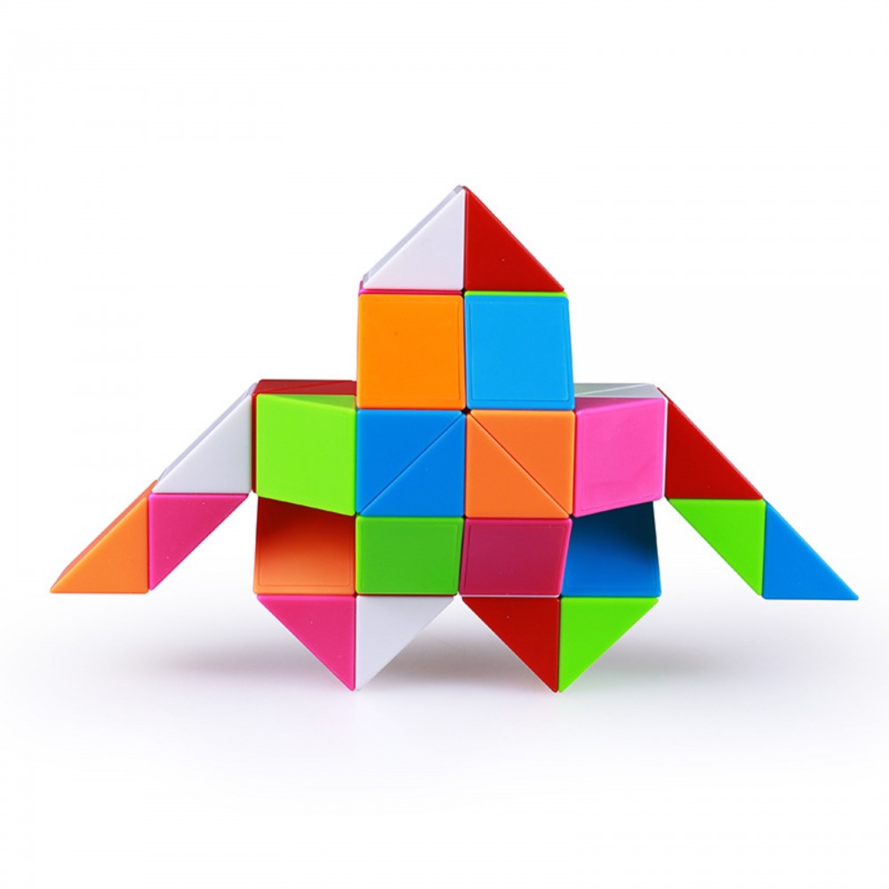 QiYi Rubik's Snake 48 pcs colorful | Змійка Рубіка 48 елементів різнокольорова