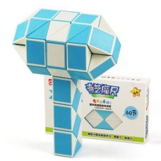QiYi Rubik's Snake 60 pcs blue | 105 cm | Змейка Рубика 60 элементов | голубая | 105 см
