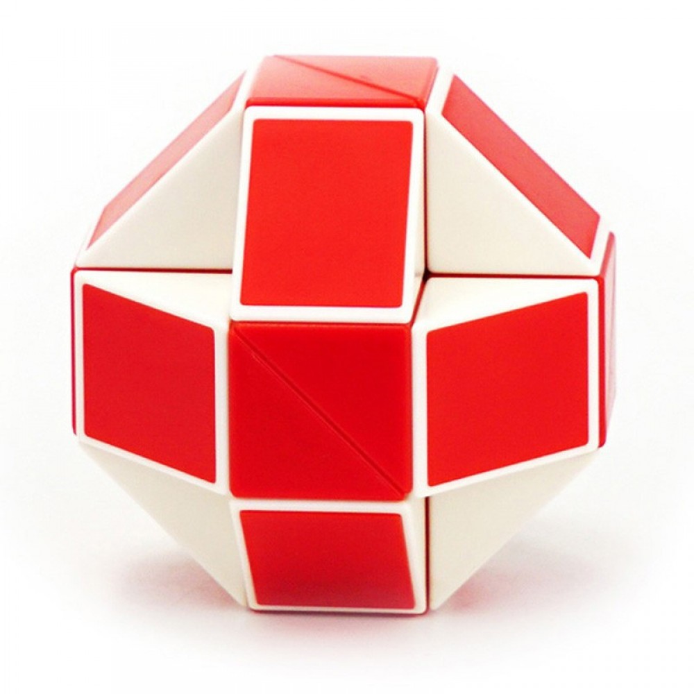 QiYi Rubik's Snake 60 pcs red | Змейка Рубика 60 элементов красная