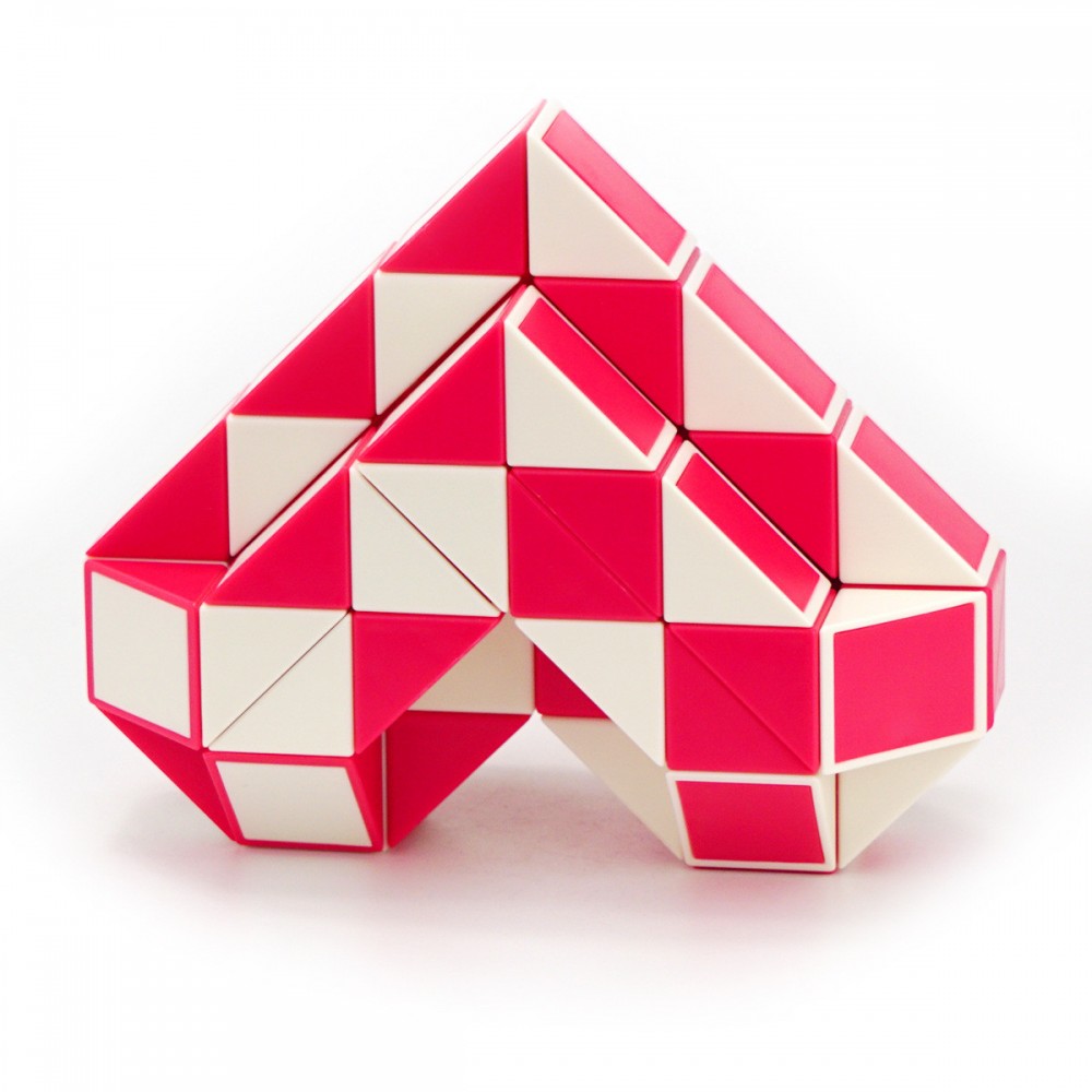 QiYi Rubik's Snake 60 pcs red | Змейка Рубика 60 элементов красная