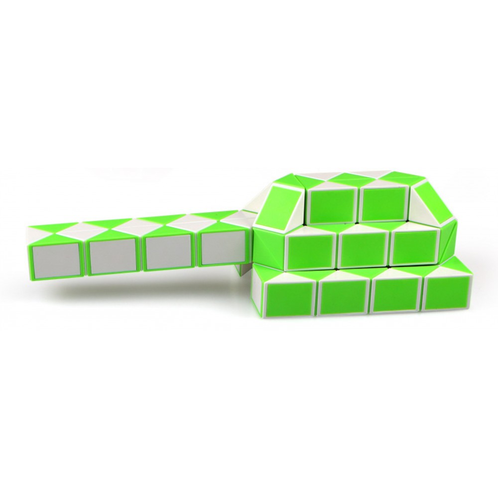 QiYi Rubik's Snake 72 pcs green | Змейка Рубика 72 элементов зелёная