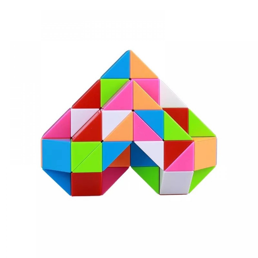 QiYi Rubik's Snake 72 pcs colorful | Змійка Рубіка 72 елементів різнокольорова