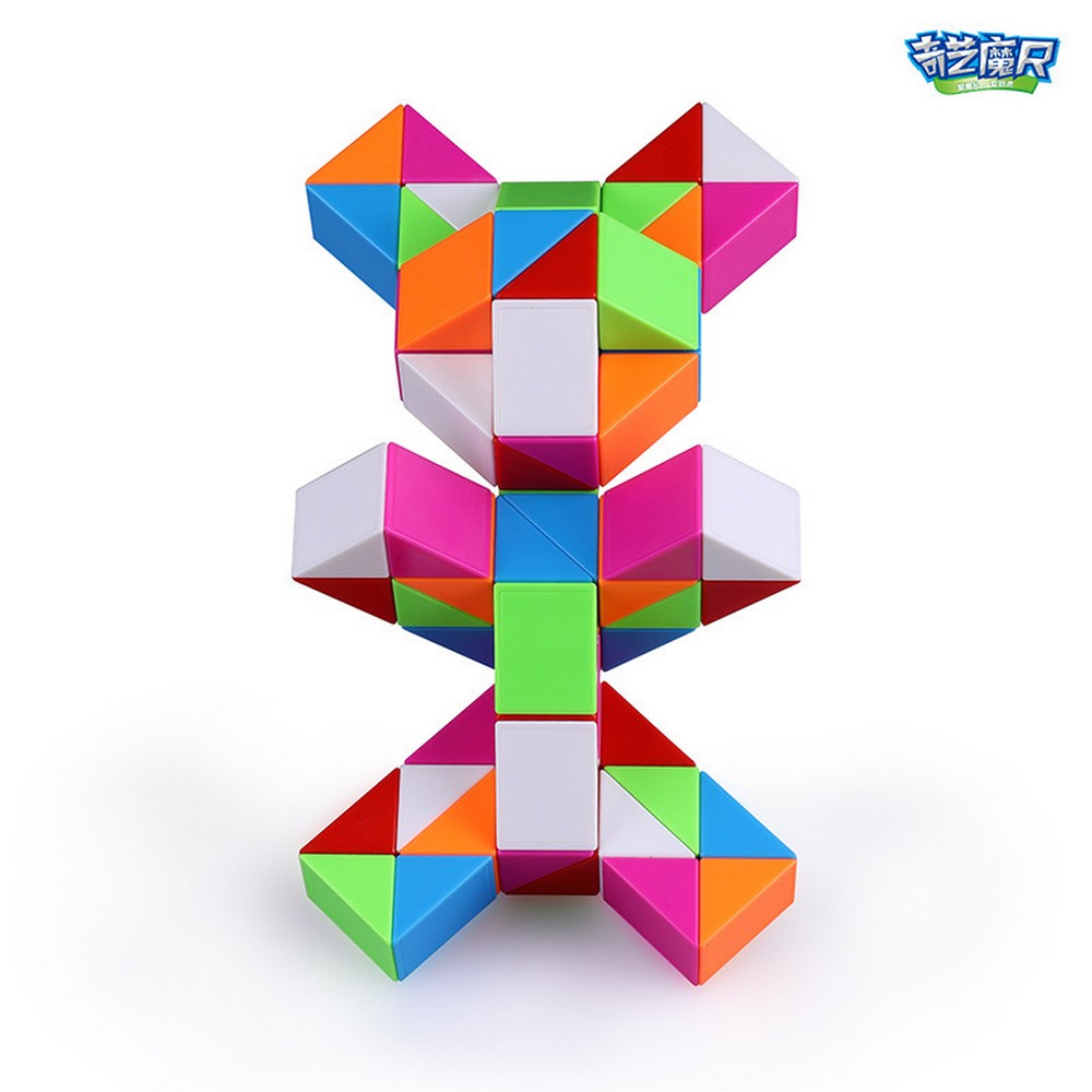 QiYi Rubik's Snake 72 pcs colorful | Змійка Рубіка 72 елементів різнокольорова