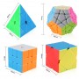 Meilong MoYu Gift Pack stickerless | Подарочный набор головоломок (pyraminx, megaminx, skewb, SQ-1)