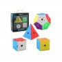 Meilong MoYu Gift Pack stickerless | Подарунковий набір головоломок (pyraminx, megaminx, skewb, SQ-1)