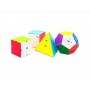 QiYi Luxurious Cube Set E stickerless | Подарочный набор головоломок (Pyraminx, Skewb, Megaminx, Ivy cube)