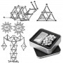Магнітний конструктор 63 деталі New Neo Cube silver  | Новий Нео Куб срібло