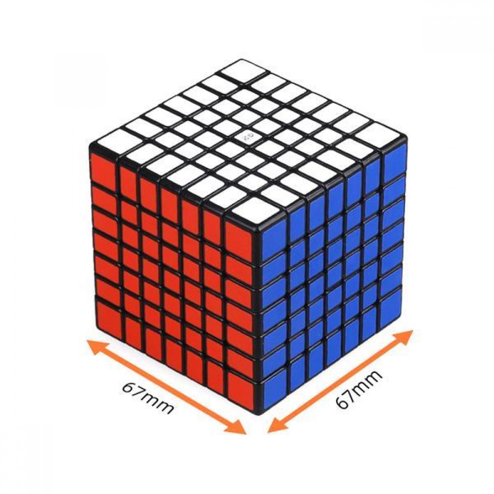 QiYi QiXing W 7x7 black | Кубік Рубіка 7x7 КиЙи з наліпками
