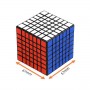 QiYi QiXing W 7x7 black | Кубік Рубіка 7x7 КиЙи з наліпками