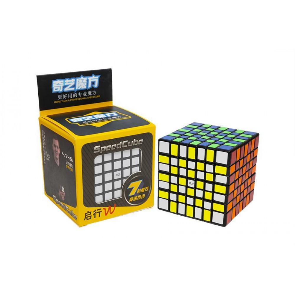QiYi QiXing W 7x7 black | Кубік Рубіка 7x7 КиЙи з наліпками