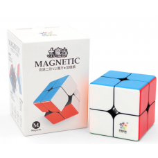 Yuxin Little Magic 2x2 Magnetic stickerless | Кубик Рубика Юксин 2х2 магнитный без наклеек + подставка