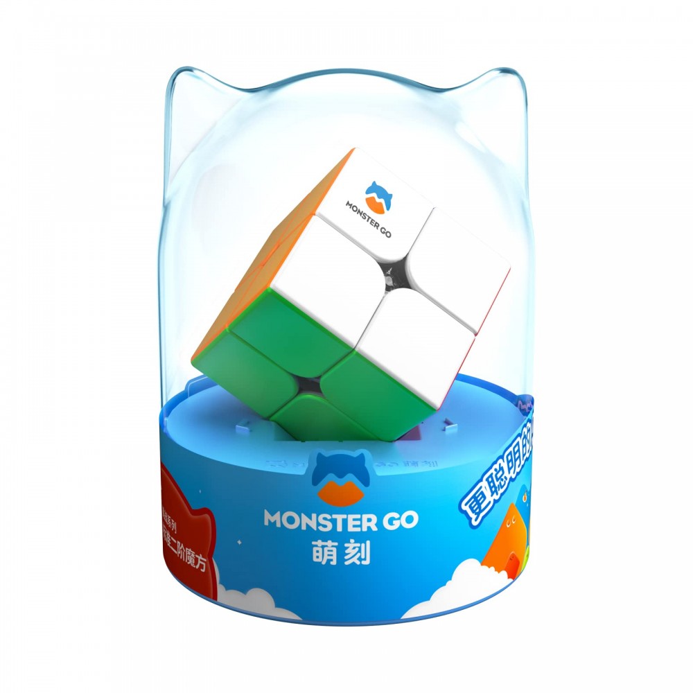 GAN Monster Go 2x2 stickerless | Кубик Рубіка 2х2 MG без наліпок