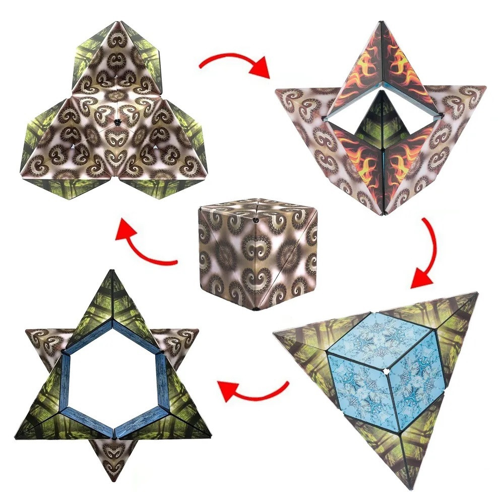 Shape Shifting Box Magnetic Magic Cube | brown