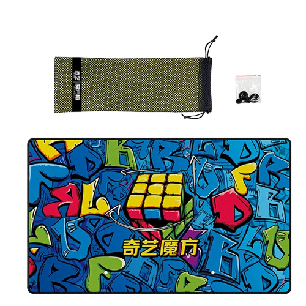 QiYi MoFangGe Player One Graffiti Mat | Мат для спидкубинга КиЙи | DZ05