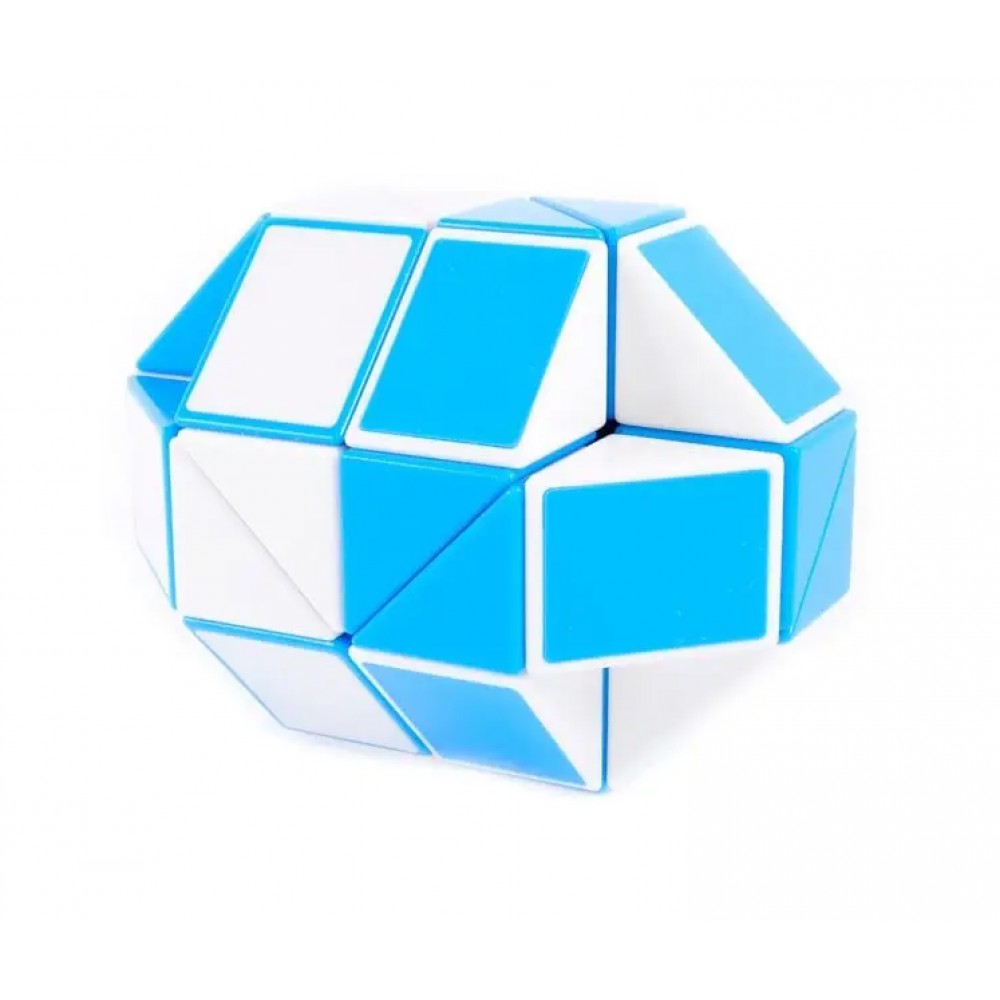 QiYi Rubik's Snake 36 pcs blue | Змейка Рубика 36 элементов голубая