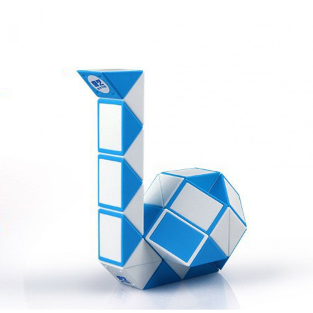 QiYi Rubik's Snake 36 pcs blue | Змейка Рубика 36 элементов голубая
