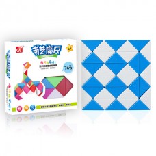 QiYi Rubik's Snake 36 pcs blue | 62 cm | Змейка Рубика 36 элементов | голубая | 62 см
