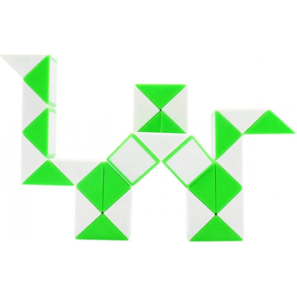 QiYi Rubik's Snake 36 pcs green | Змейка Рубика 36 элементов зелёная