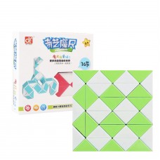 QiYi Rubik's Snake 36 pcs green | 62 cm | Змейка Рубика 36 элементов | зелёная | 62 см