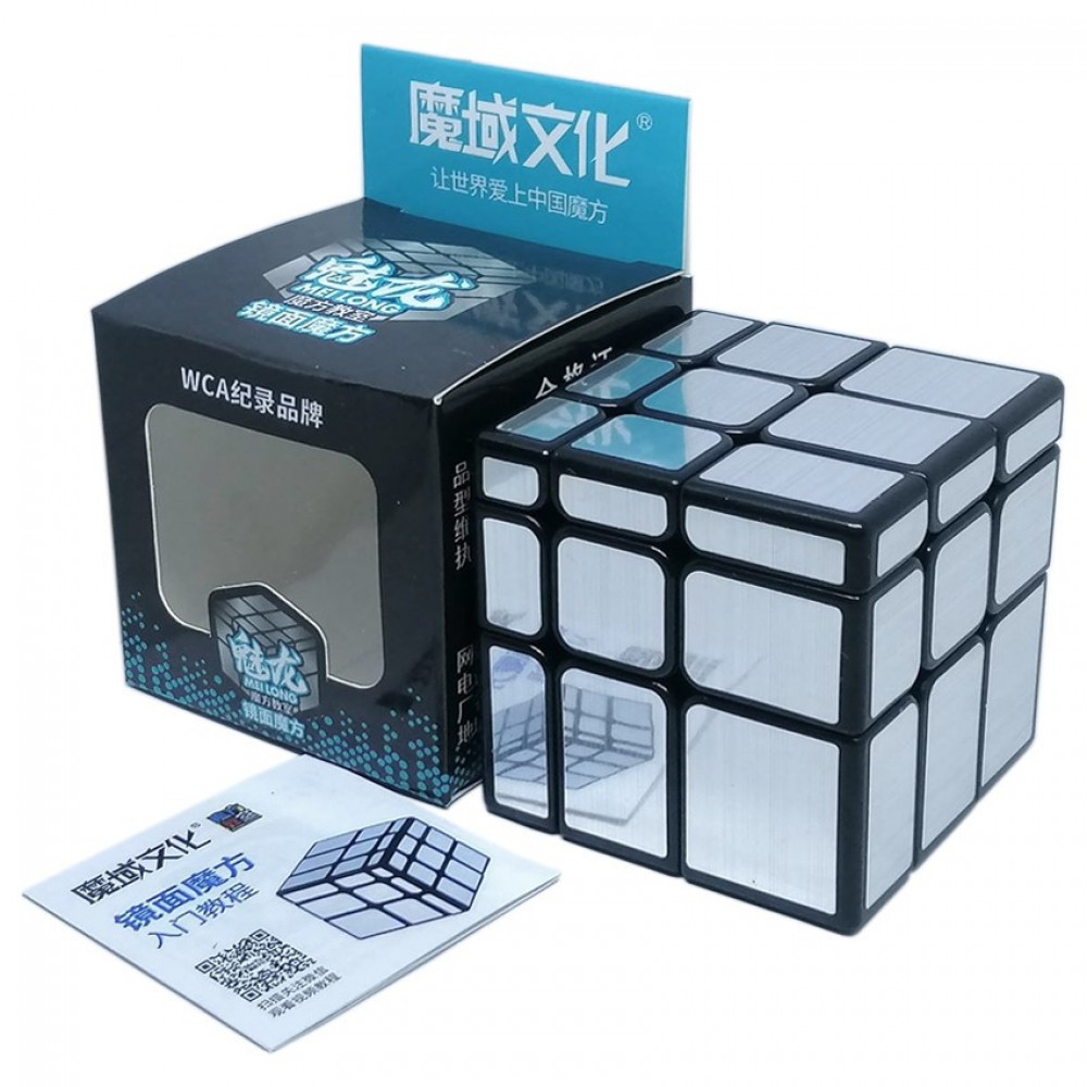 MoYu Meilong Mirror Cube 3x3 silver | Дзеркальній Кубик Мэйлонг 3х3 срібний