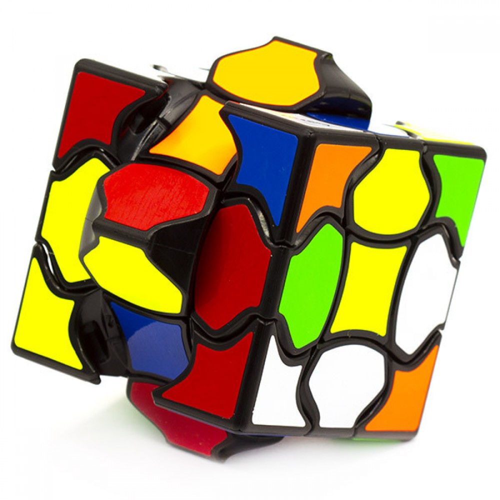 QiYi MofangGe Fluffy Cube 3x3 black | Флаффі куб 3х3 с наліпками