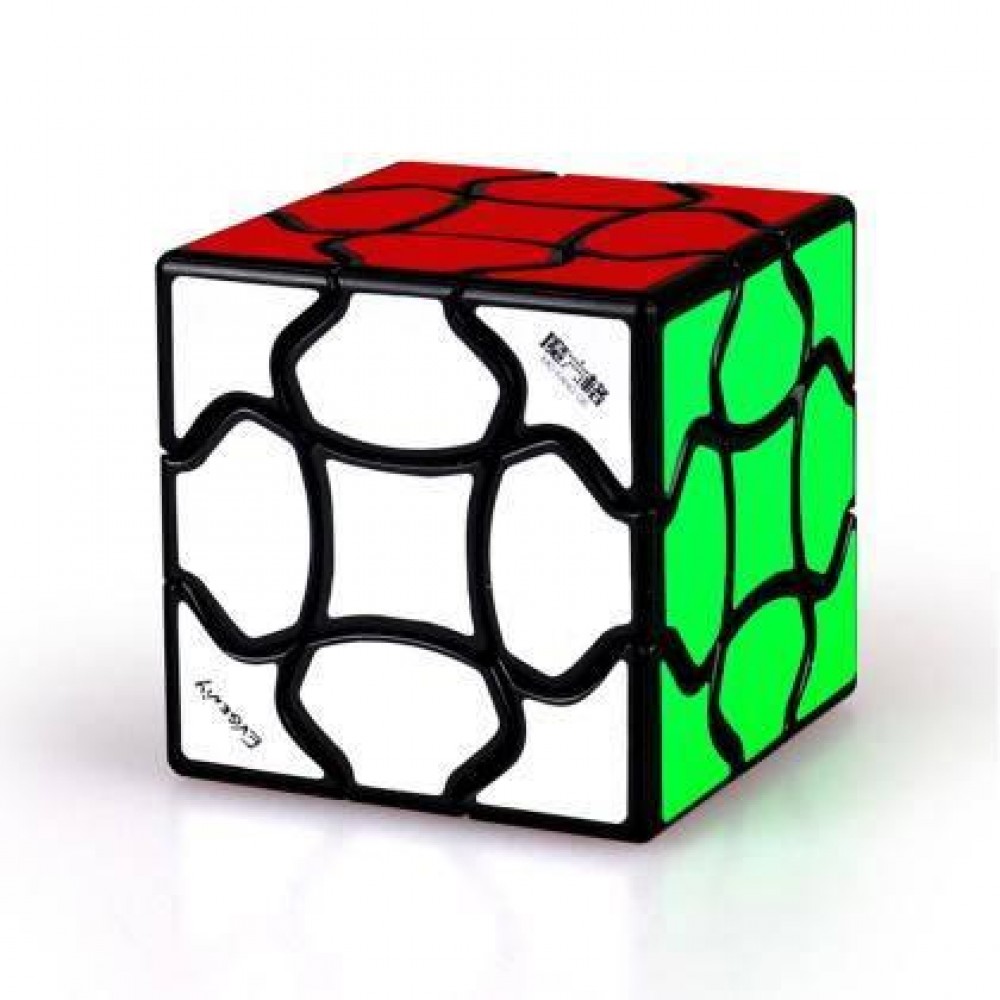 QiYi MofangGe Fluffy Cube 3x3 black | Флаффі куб 3х3 с наліпками