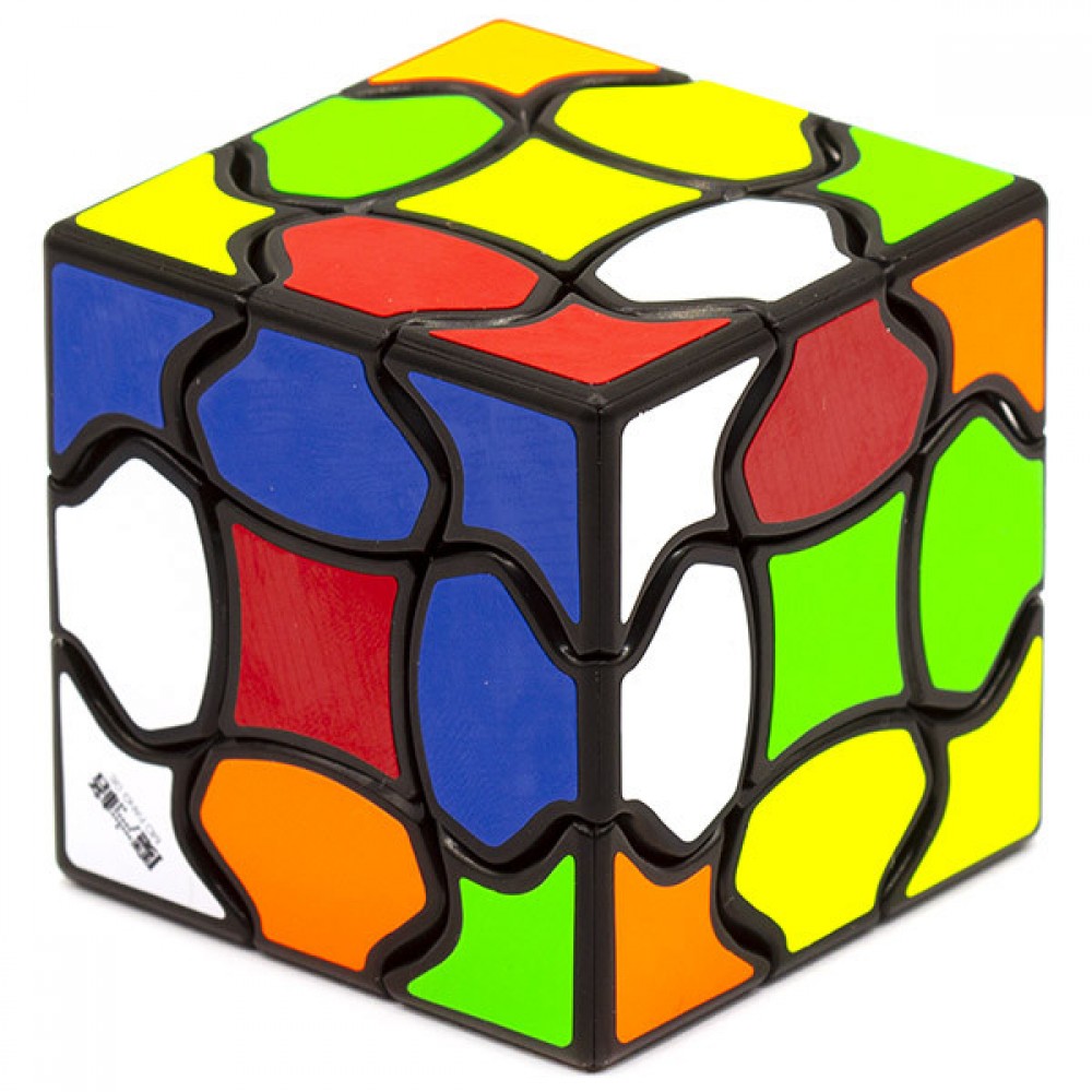 QiYi MofangGe Fluffy Cube 3x3 black | Флаффі куб 3х3 с наліпками