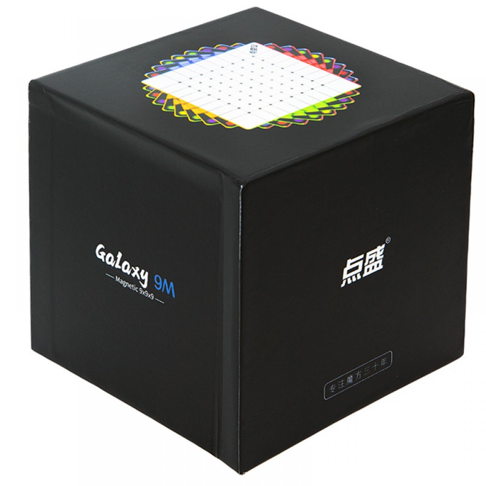 DianSheng Galaxy 9x9 M black internal | Кубик Рубика 9х9 магнитный чёрный пластик внутри
