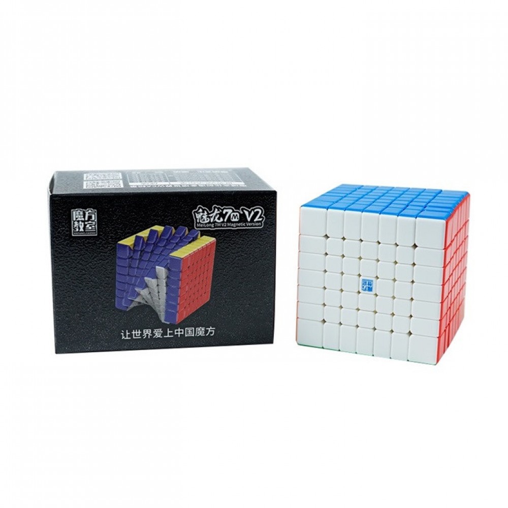 Meilong V2 Magnetic 7x7 Cube | Кубик Рубіка 7х7 магнітний без наклейок МоЮ