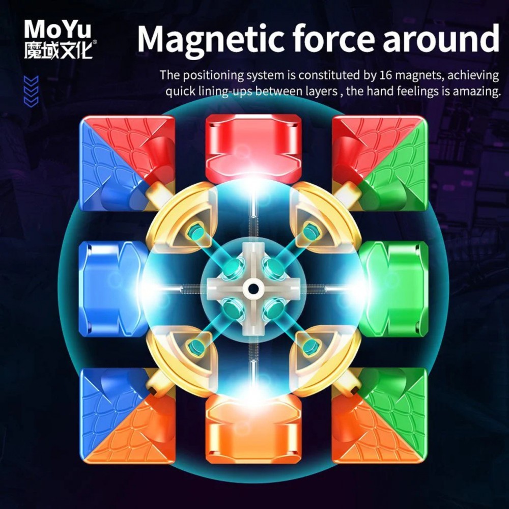 MoYu Super RS3M Ball core 3x3 | Кубик Рубіка 3х3 МоЮ магнітний