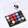 Профессиональный аквагрим Poetry Shadow - 15 цветов + 2 кисточки - FC1502