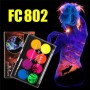 Професійний флуоресцентний аквагрим Poetry Shadow - 8 кольорів + пензлик - FC802
