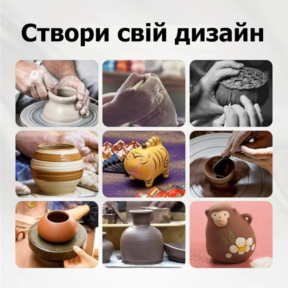 Большой набор гончарных инструментов - 61 шт - Профессиональный набор для создания скульптур