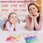 Великий набір - 9700 деталей - 48 кольорів - для виготовлення браслетів, намист, біжутерії