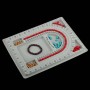 Трёхполосная доска для сборки бус, браслетов, ожерелий, фенечек - 24-32 см - ювелирный планшет