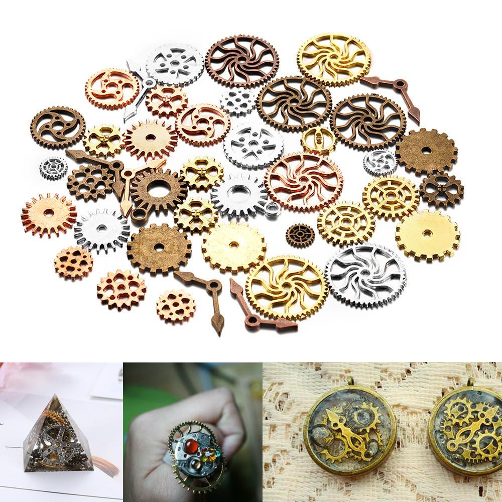 Gear Art - Вінтажні декоративні шестерінки (декор, скрапбукінг, епоксидна смола, біжутерія) - №16 mix