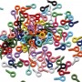 Набор разноцветных винтовых штифтов 200 штук | 4х8 мм - Ø 2 мм | №13 color mix