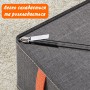 Набор органайзеров Уютный шкаф - Три органайзера из оксфордской ткани Storage - GREY & orange handle