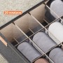 Набір органайзерів Затишна шафа - Три органайзери з оксфордської тканини Storage - GREY & orange handle 