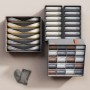 Набор органайзеров Уютный шкаф - Три органайзера из оксфордской ткани Storage - GREY & orange handle