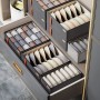 Набор органайзеров Уютный шкаф - Три органайзера из оксфордской ткани Storage - GREY & orange handle